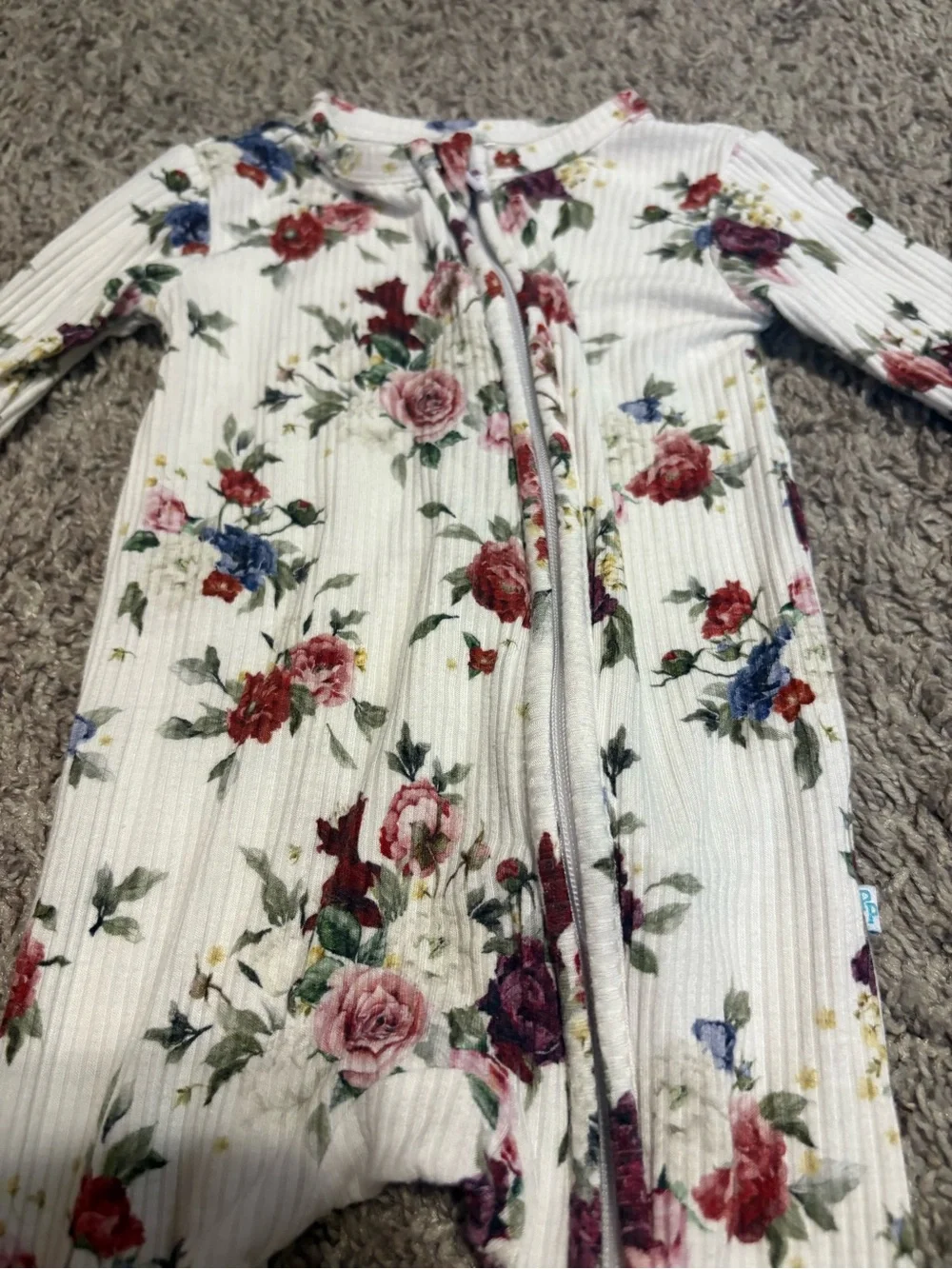 Posh Peanut Floral Zippy // 3-6m